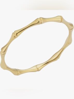 Real 14k Gold Bamboo Minimalist Stack Ring Fine Jewelry Celebrity Stylist Curate